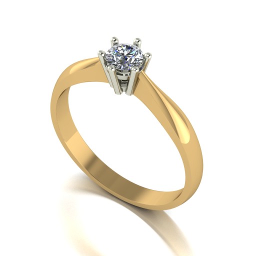 4.0mm Round Brilliant  Moissanite Classic Solitaire Ring yellow.jpg