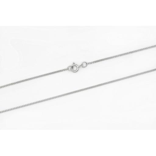 18ct Heavy Diamond Cut Curb Chain 18"