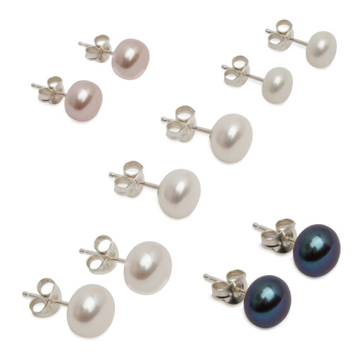 Set of 5 Freshwater studs.jpg