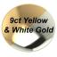 9ct Yellow & White Gold